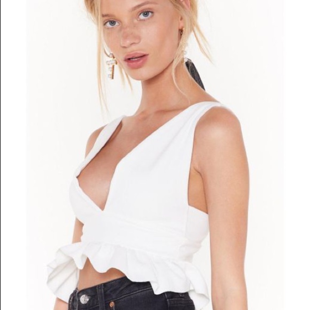 Deep Down Plunging Crop Top